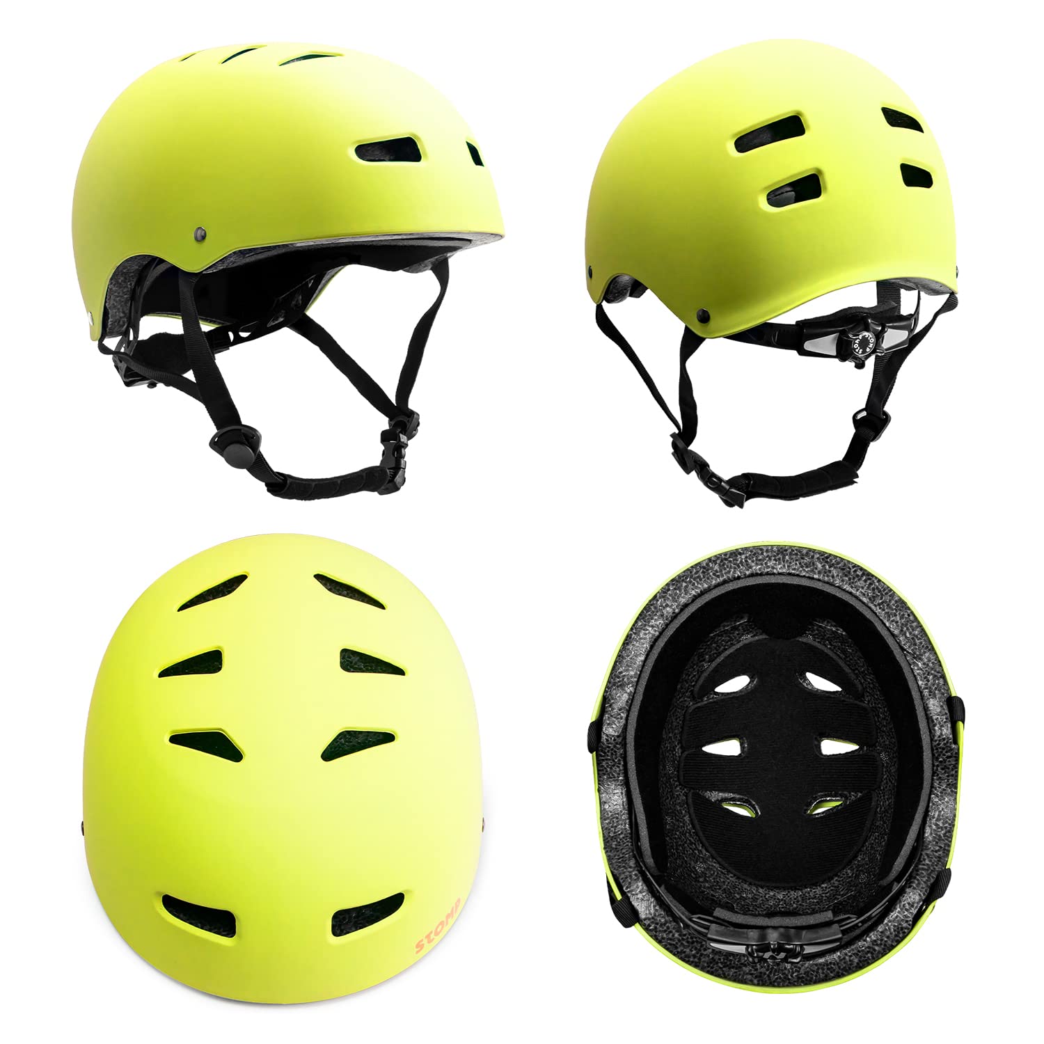 STOMP Skateboard Helmet - Removable Liners Ventilation Multi-Sport Scooter Inline Skating for Youth & Adults - Image 2