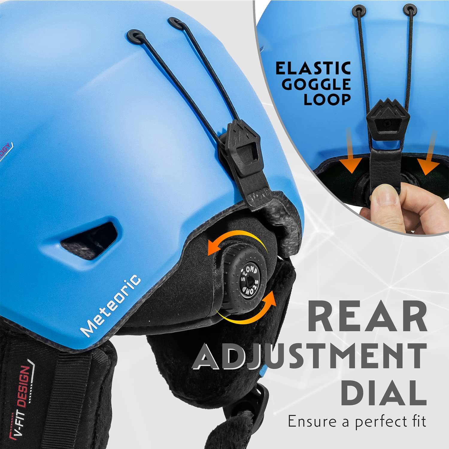 STOMP Ski & Snowboarding Snow Sports Helmet for Men & Women with Removable & Washable Liner and Ear Pads, CE & ASTM Certified - Image 3
