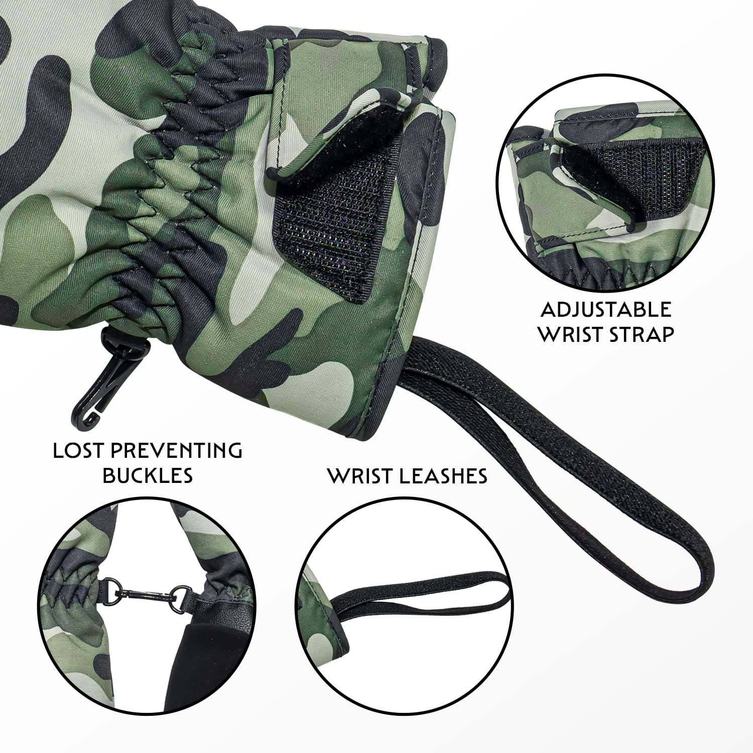 STOMP Waterproof Ski/Snow Gloves Mitten Winter Warm Snowboard Snowmobile Cold Weather Mittens - Image 4